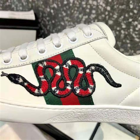 kingsnake gucci shoes|Gucci ace embroidered snake.